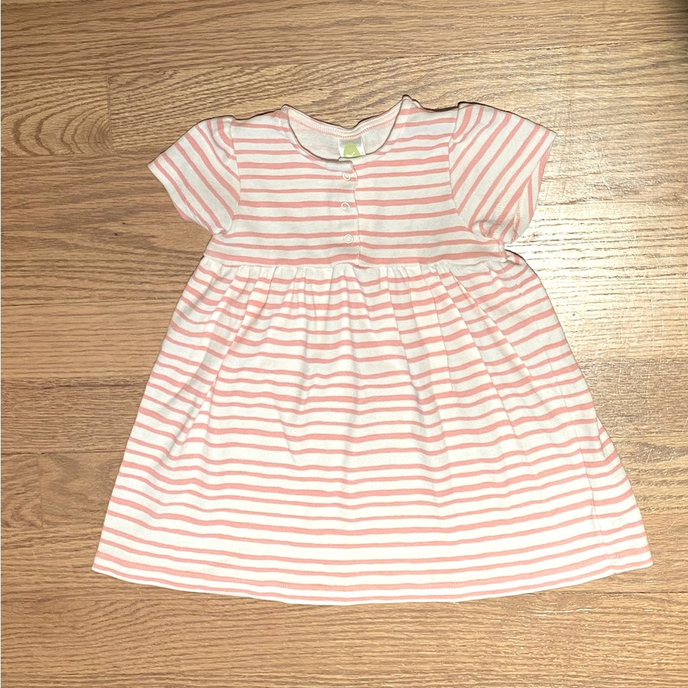 STEM Baby Organic Cotton Striped Dress
